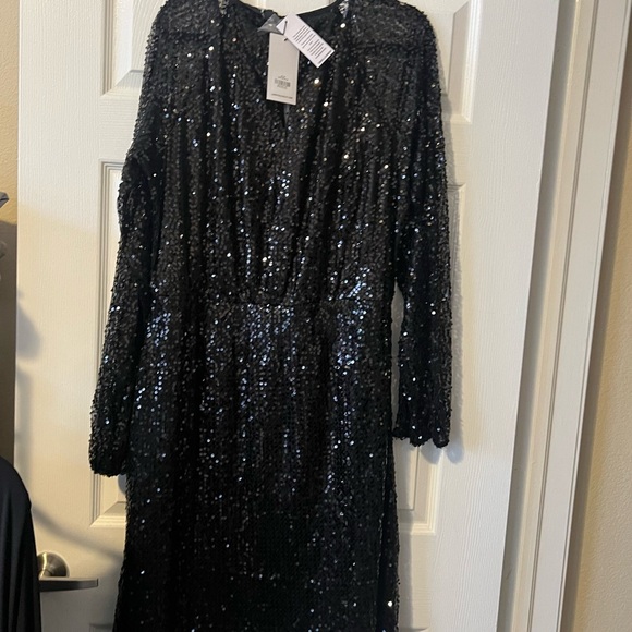 NWT Long Tall Sally black sequined dress XL - Picture 3 of 4